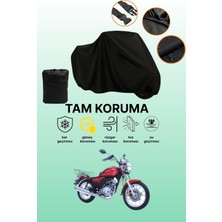Dokaca Siyah Kanuni Bora 125 Uyumlu Motor Branda, Koruyucu Örtü, Motosiklet Brandası