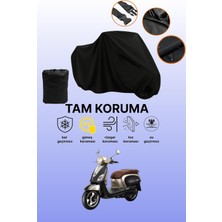 Dokaca Siyah Sym Fiddle Iıı 125 Uyumlu Motor Branda, Koruyucu Örtü, Motosiklet Brandası