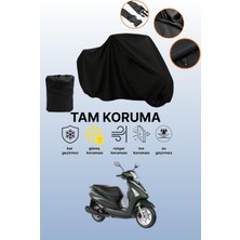 Dokaca Siyah Yamaha D'elight Uyumlu Motor Branda, Koruyucu Örtü, Motosiklet Brandası