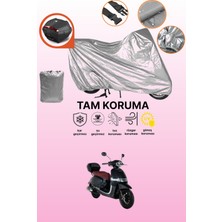 Dokaca Gri Arka Çanta Uyumlu Rks Galaxy Gold 125 Uyumlu Motor Brandası, Koruyucu Örtü