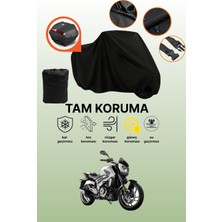 Dokaca Siyah Arka Çanta Uyumlu Bajaj Dominar D 400 Uyumlu Motosiklet Brandası, Koruyucu Örtü