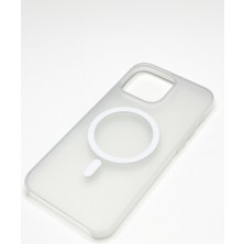 iPhone 16 Pro Max Magsafe Destekli Mat Buz Görünümlü Ince Koruma Kılıf - Lecco