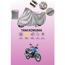 Dokaca Gri Bajaj Discover 150 S Uyumlu Motosiklet Brandası, Koruyucu Örtü, Motor Branda