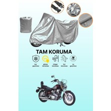 Dokaca Gri Bisan Roadstar 250 Uyumlu Motosiklet Brandası, Koruyucu Örtü, Motor Branda