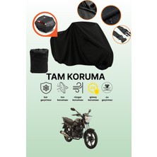 Dokaca Siyah Arka Çanta Uyumlu Asya Swift 150 Uyumlu Motosiklet Brandası, Koruyucu Örtü