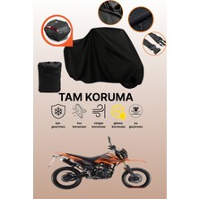 Dokaca Siyah Arka Çanta Uyumlu Bumoto/jinling Eagle Xr 250CC Uyumlu Motosiklet Brandası, Koruyucu Örtü