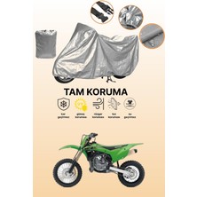 Dokaca Gri Kawasaki Kx 85 Uyumlu Motosiklet Brandası, Koruyucu Örtü, Motor Branda