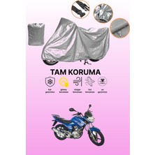 Dokaca Gri Kuba Ruha 125 Uyumlu Motosiklet Brandası, Koruyucu Örtü, Motor Branda