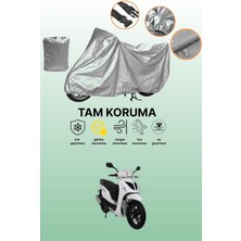 Dokaca Gri Mondial 150 Gomax Uyumlu Motosiklet Brandası, Koruyucu Örtü, Motor Branda