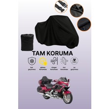 Dokaca Siyah Honda Goldwing Gl 1800 Uyumlu Motor Branda, Koruyucu Örtü, Motosiklet Brandası