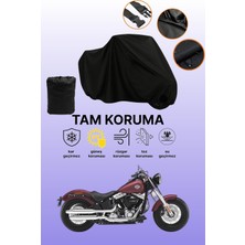 Dokaca Siyah Harley-Davidson Softail Slim Fls Uyumlu Motor Branda, Koruyucu Örtü, Motosiklet Brandası