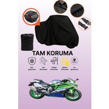 Dokaca Siyah Arka Çanta Uyumlu Kawasaki Ninja Zx-6r Uyumlu Motosiklet Brandası, Koruyucu Örtü