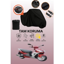 Dokaca Siyah Arka Çanta Uyumlu Kuba Apricot 125 Uyumlu Motosiklet Brandası, Koruyucu Örtü