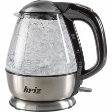 BR711 Inox Su Isıtıcı Cam Kettle
