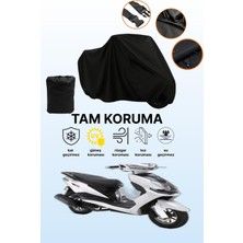 Dokaca Siyah Rks Pesaro 125 Uyumlu Motor Branda, Koruyucu Örtü, Motosiklet Brandası