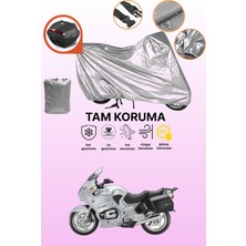 Dokaca Gri Arka Çanta Uyumlu Bmw R 1150 Rt Uyumlu Motor Brandası, Koruyucu Örtü