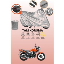 Dokaca Gri Arka Çanta Uyumlu Haojue DA135 S Uyumlu Motor Brandası, Koruyucu Örtü