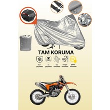 Dokaca Gri Arka Çanta Uyumlu Ktm 350 Sxf Uyumlu Motor Brandası, Koruyucu Örtü