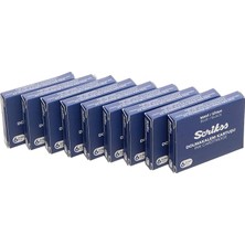 Kartuş Dolma Kalem Kartuşu 6'lı Blister 10'lu Paket Mavisiyah