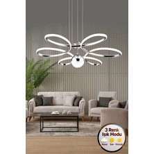 Papatya Model 3 Renk Metal Salon Mutfak Oturma Yatak Odası Modern LED Sarkıt Avize