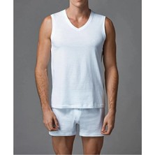 Eros Erkek Giyim Kalın Askılı V Yaka 2'li Atlet Takımı L1.ER.O04.S009