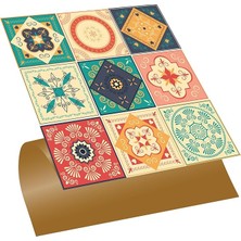 Kendinden Yapışkanlı Fayans Kaplama, Fayans Çıkartması, Duvar Zemin Kaplama Tokyo Desenli Pvc Karo 30X30 cm (11 Adet / 1 M²)