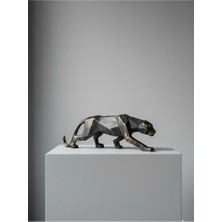 Hanlar Home Kübik Leopar Biblo Siyah, Şık ve Modern Dekoratif Obje, Ev ve Ofis Için Ideal Seçim