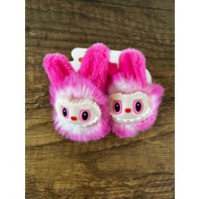 Gülümse Gel Kız Çocuk Labbubu 2'li Peluş Pelüş Lastik Lastikli Toka Seti