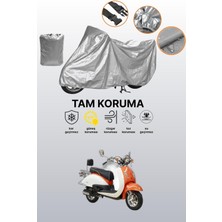 Dokaca Gri Asya As 125 T Uyumlu Motosiklet Brandası, Koruyucu Örtü, Motor Branda