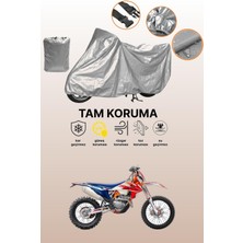 Dokaca Gri Ktm 250 Exc Six Days Tpı Uyumlu Motosiklet Brandası, Koruyucu Örtü, Motor Branda