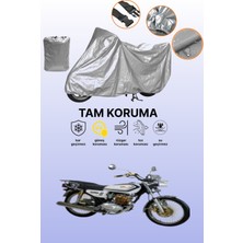 Dokaca Gri Kuba Çita 125 Uyumlu Motosiklet Brandası, Koruyucu Örtü, Motor Branda