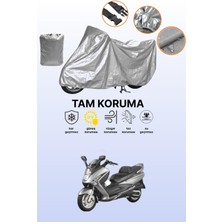 Dokaca Gri Sym Gts 250 Uyumlu Motosiklet Brandası, Koruyucu Örtü, Motor Branda