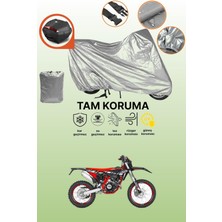 Dokaca Gri Arka Çanta Uyumlu Beta Rr 4t 125 Enduro Uyumlu Motor Brandası, Koruyucu Örtü