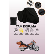 Dokaca Siyah Harley-Davidson Flhtk Electra Glide Ultra Uyumlu Motosiklet Brandası, Koruyucu Örtü