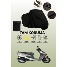 Dokaca Siyah Honda Scv 100 F Beat Uyumlu Motor Branda, Koruyucu Örtü, Motosiklet Brandası