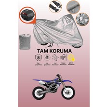 Dokaca Gri Arka Çanta Uyumlu Yamaha Yz 250 F Uyumlu Motor Brandası, Koruyucu Örtü