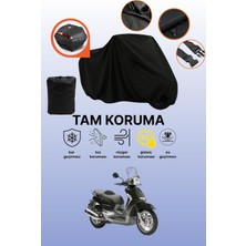 Dokaca Siyah Arka Çanta Uyumlu Aprilia Scarabeo 500 Uyumlu Motosiklet Brandası, Koruyucu Örtü