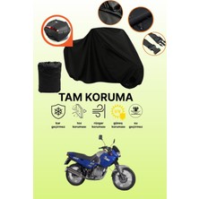 Dokaca Siyah Arka Çanta Uyumlu Jawa 250 Laser Uyumlu Motosiklet Brandası, Koruyucu Örtü