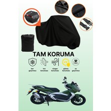 Dokaca Siyah Arka Çanta Uyumlu Motolux Wow 150 Uyumlu Motosiklet Brandası, Koruyucu Örtü