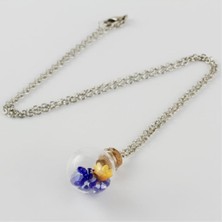 Gümüş Takıcım Fanus Canlı Kolye