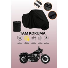 Dokaca Siyah Yamaha XV950 Uyumlu Motor Branda, Koruyucu Örtü, Motosiklet Brandası