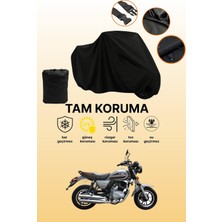 Dokaca Siyah Yuki Scram 170 Uyumlu Motor Branda, Koruyucu Örtü, Motosiklet Brandası