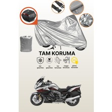 Dokaca Gri Arka Çanta Uyumlu Bmw K 1600 Gt Uyumlu Motor Brandası, Koruyucu Örtü