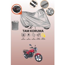 Dokaca Gri Arka Çanta Uyumlu Kanuni Breton S Uyumlu Motor Brandası, Koruyucu Örtü