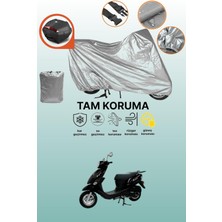 Dokaca Gri Arka Çanta Uyumlu Mondial 100 Loyal Uyumlu Motor Brandası, Koruyucu Örtü