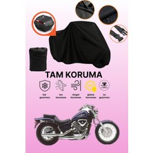 Dokaca Siyah Arka Çanta Uyumlu Honda Vt 600 Shadow Uyumlu Motosiklet Brandası, Koruyucu Örtü