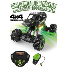 Farbu Oyuncak 37 cm Dev Boy 4x4 Off Road Arazi Arabası Şarjlı Uzaktan ve Bilekten Kumandalı 360° Işıklı Müzikli