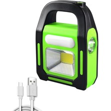 Misda Store LED Solar Işıldak Fener Güneş Enerjili ve USB Şarj Kamp Lambası
