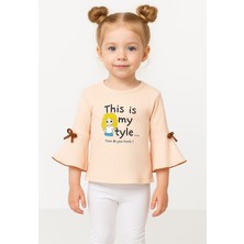 Gigi Giyim Kolları Fiyonk Detaylı Kız Çocuk Body