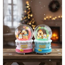 Giftmoda Büyük Boy Işıklı Müzikli Capybara Kar Küresi